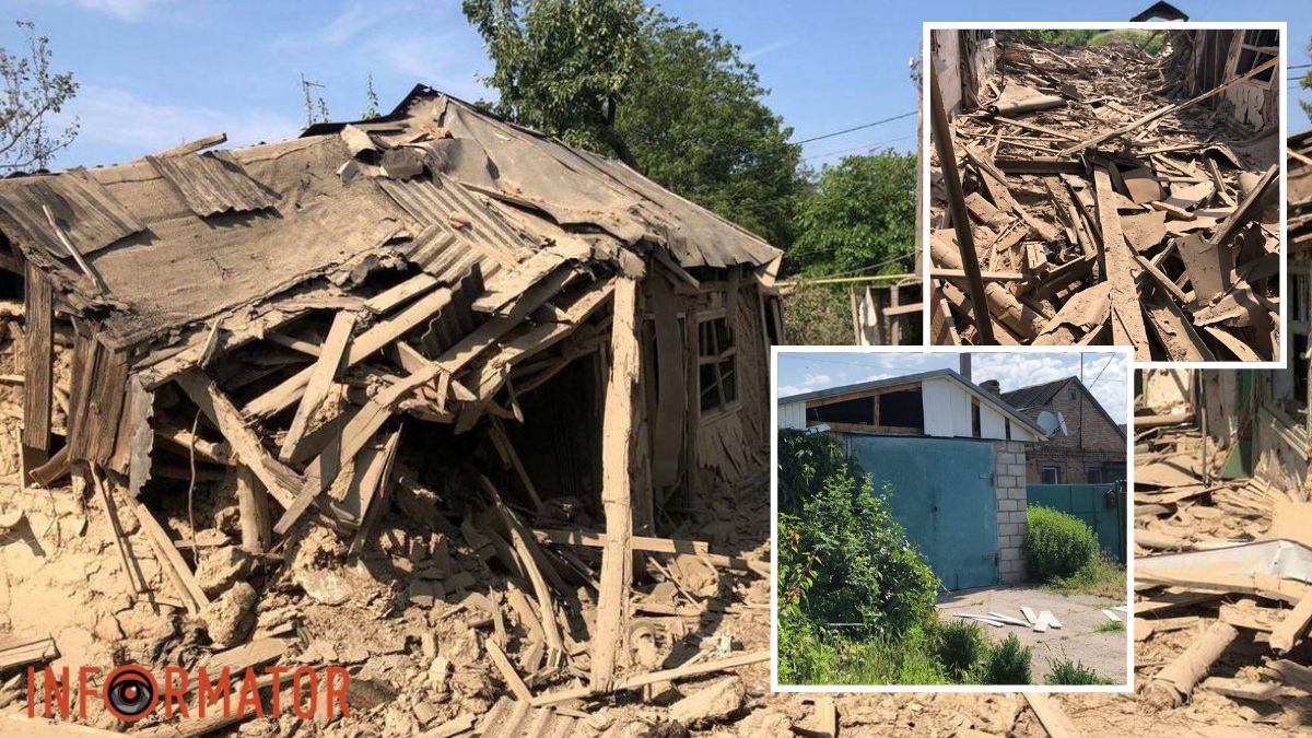 Поранений чоловік та зруйновані домівки: росіяни вдарили по Нікополю та району з важкої артилерії