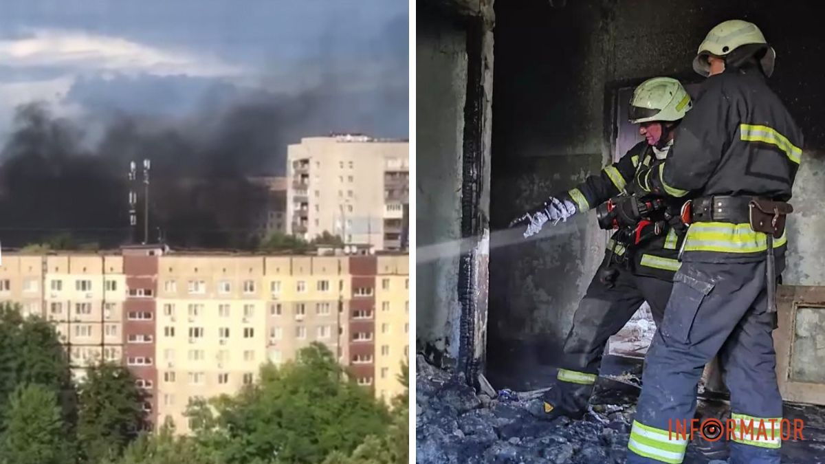В Днепре на правом берегу видели столб черного дыма: что известно