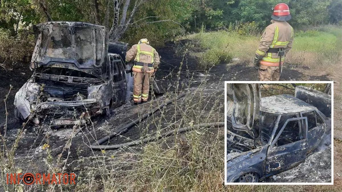 У Дніпровському районі на узбіччі дороги згорів Opel