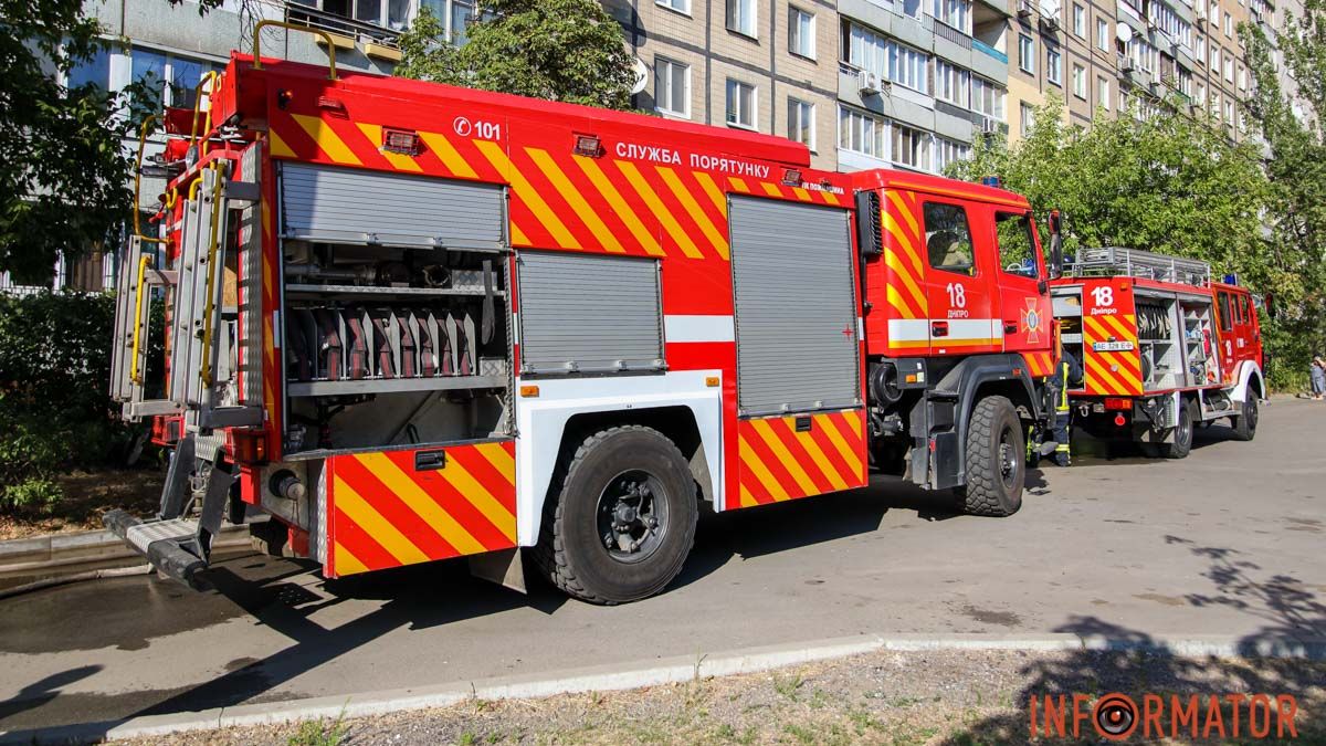 В Днепре на улице Квитки Цисык горела квартира в девятиэтажке