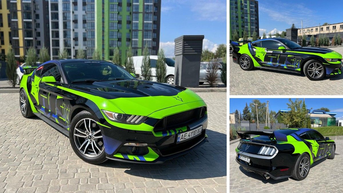 В Днепре продают Ford Mustang, попавший в аварию на проспекте Гагарина: цена снизилась