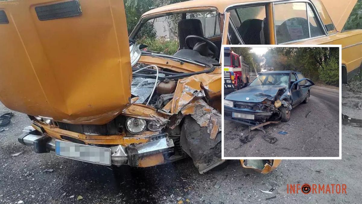 В Подгородном лоб в лоб столкнулись Opel и ВАЗ: пострадавших госпитализировали в Днепр