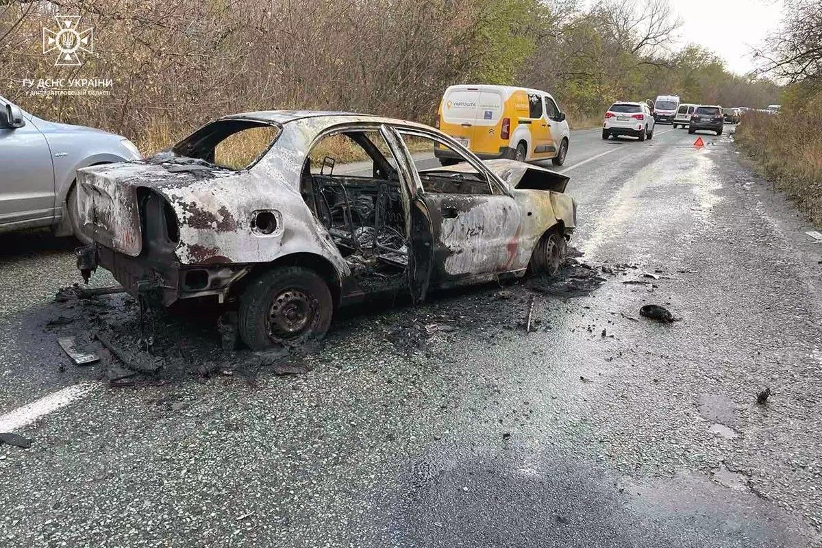 Daewoo выгорел почти полностью Daewoo выгорел почти полностью