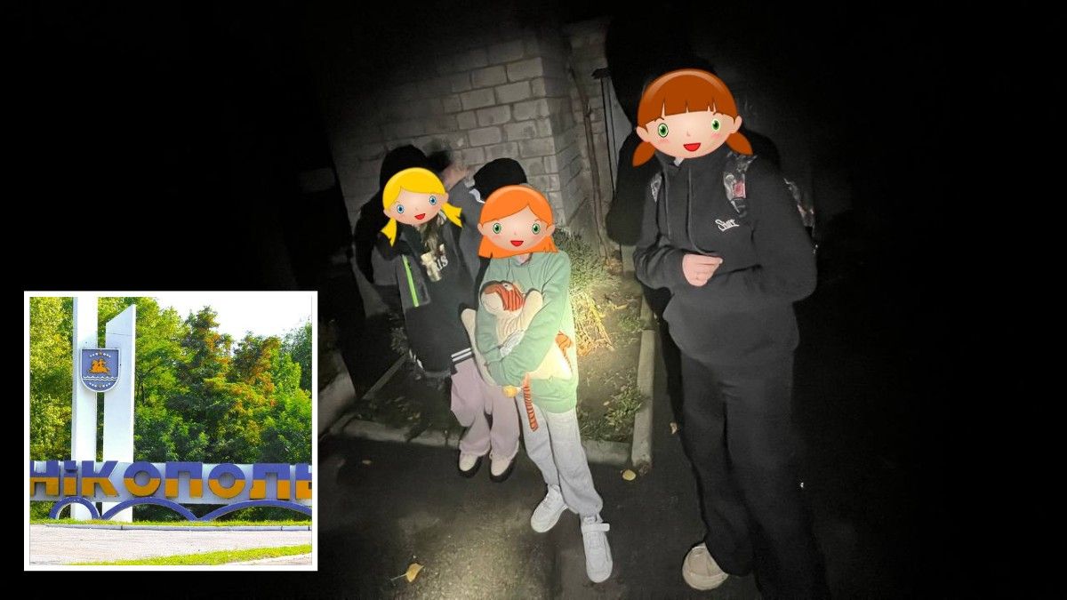 В Днепре патрульные ночью остановили девочек, решивших пешком дойти до Никополя по навигатору