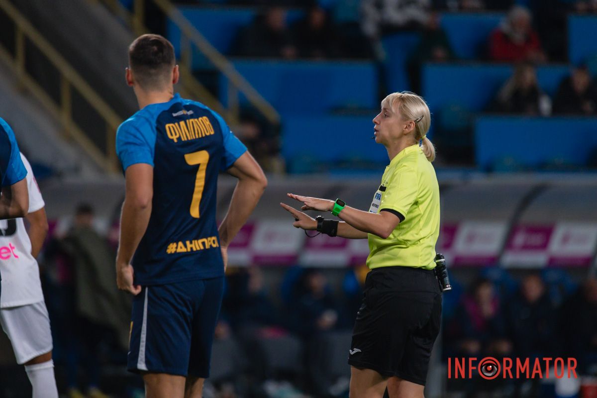 Гру судила арбітриня Анастасія Романюк