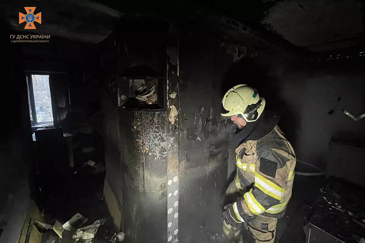 19 листопада на Набережній Перемоги сталася пожежа