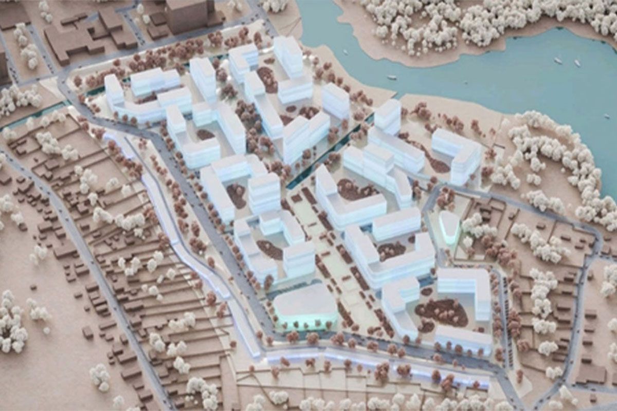 Приблизительно так может выглядеть новый микрорайон рядом с Ломовским