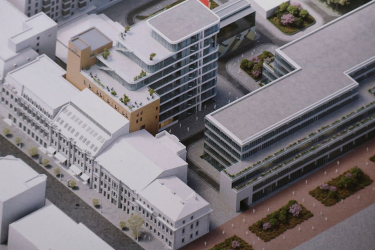 Высота этого торгово-офисного центра будет достигать 40 метров