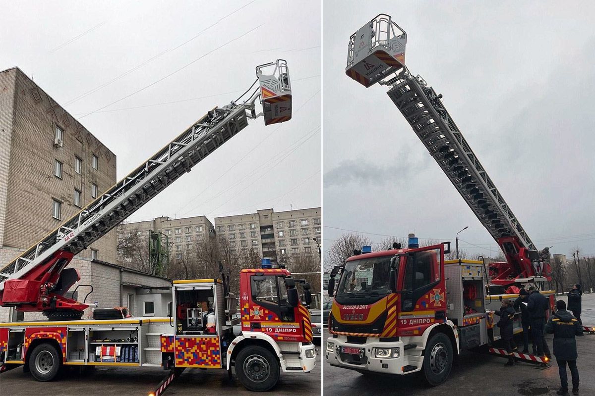 Автодрабина Magirus M42L-AS вже у дніпровських рятувальників