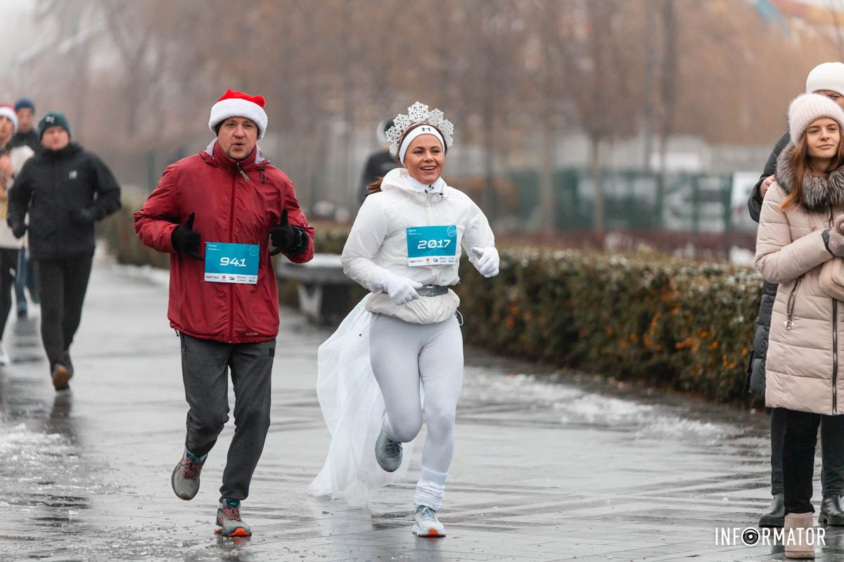 Несмотря на непогоду участники пробежали дистанцию