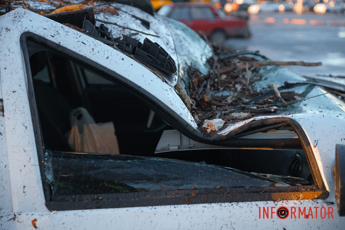 Авто буквально раздавило