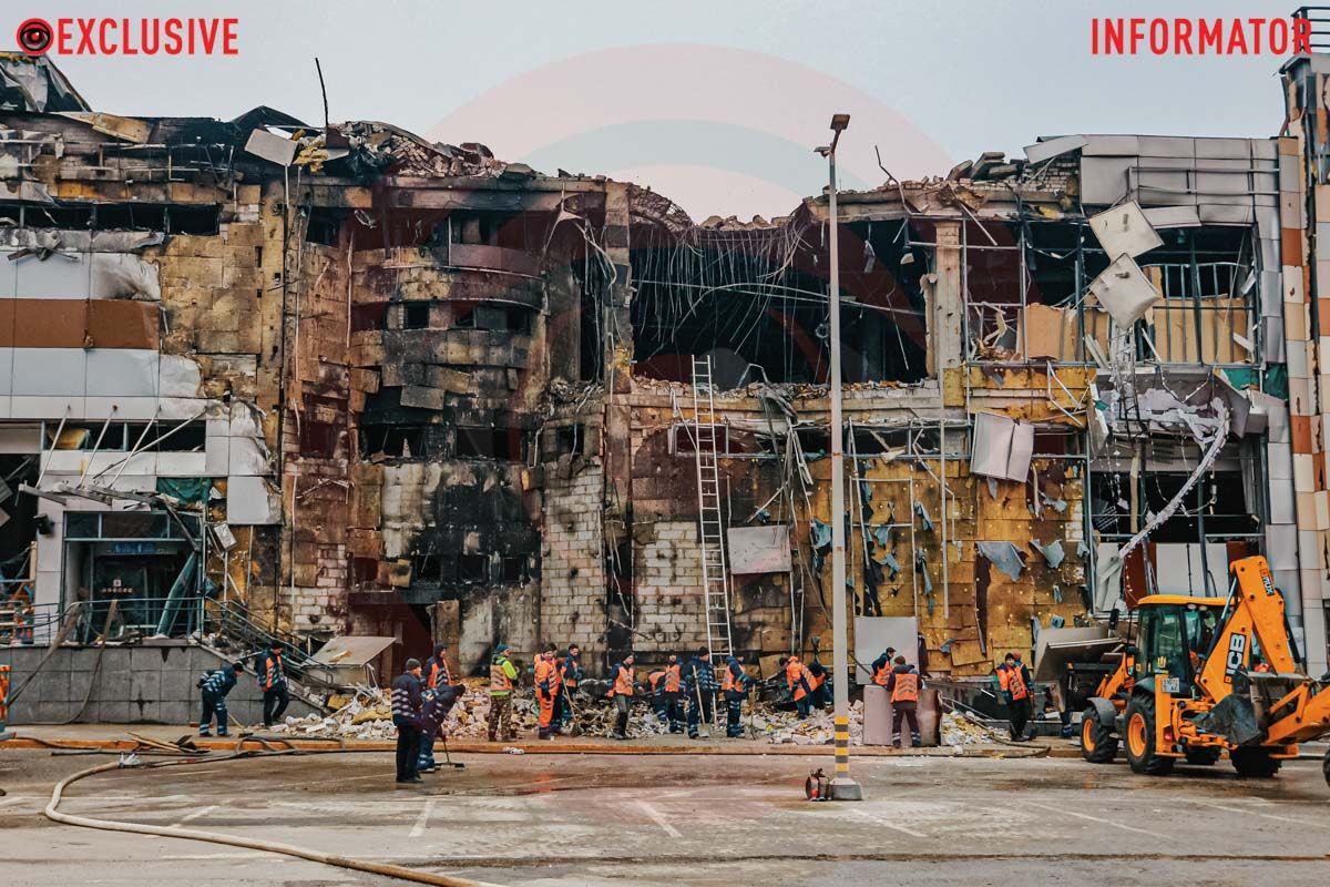 Попадание по ТРЦ в Днепре