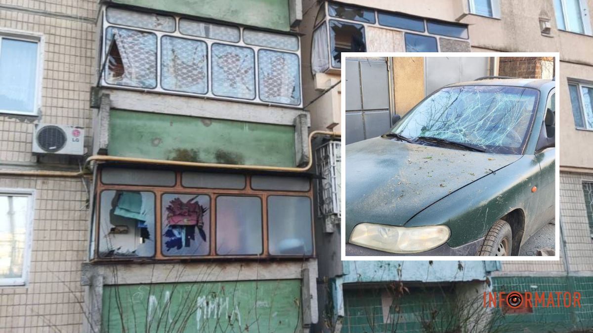 В Днепре из-за падения обломков сбитой российской ракеты есть разрушение на территории предприятия