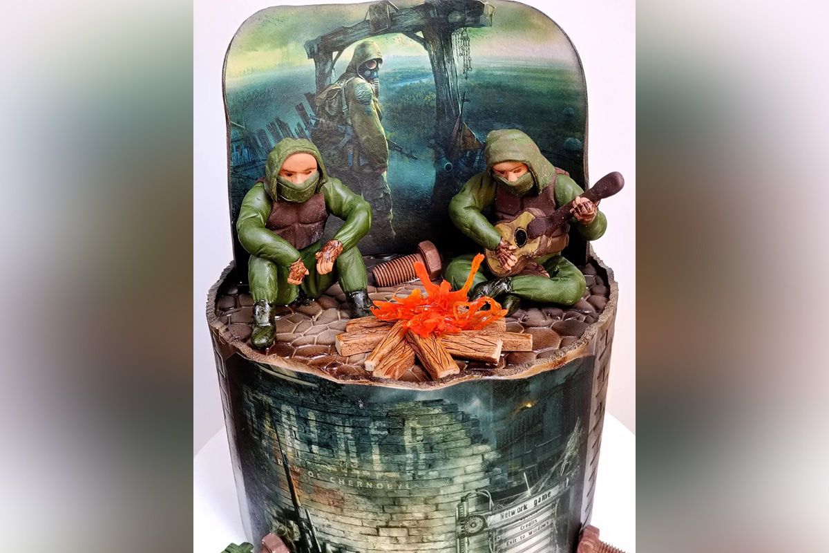 Торт с эстетикой игры S.T.A.L.K.E.R Торт с эстетикой игры S.T.A.L.K.E.R