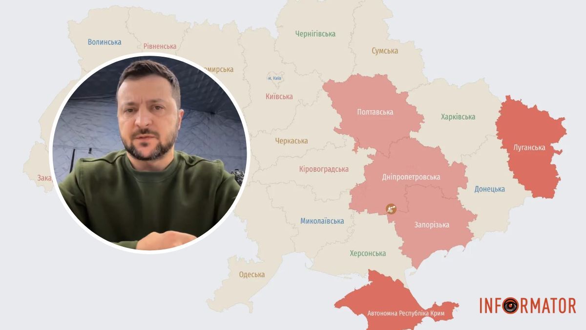 “Розглядає як одну з основних мішеней”: Зеленський про загрозу Дніпропетровщині з боку рф