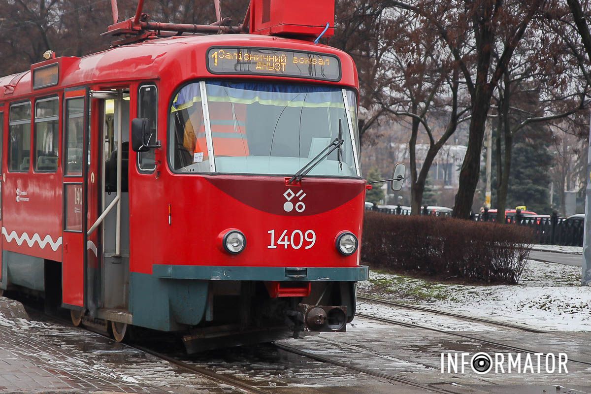 Трамвай №1 временно изменил схему движения