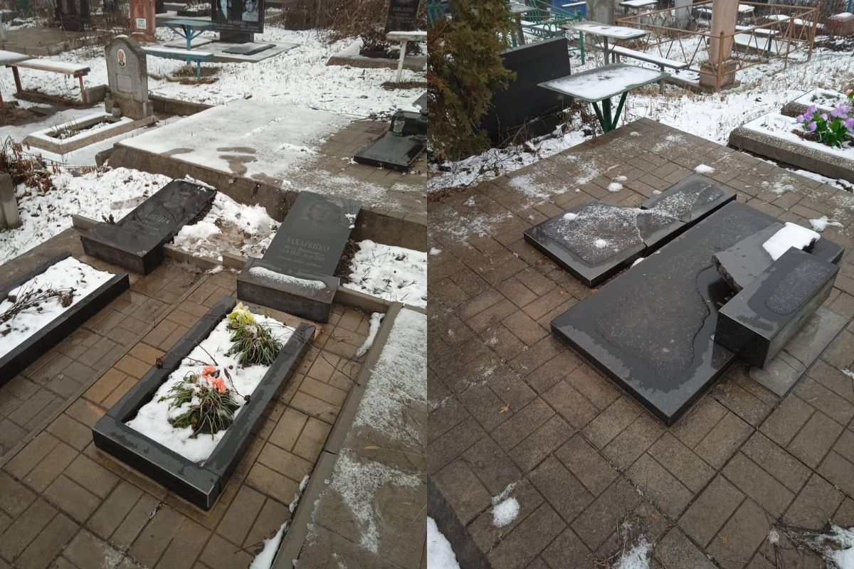 Среди них - могила погибшего Защитника Среди них - могила погибшего Защитника