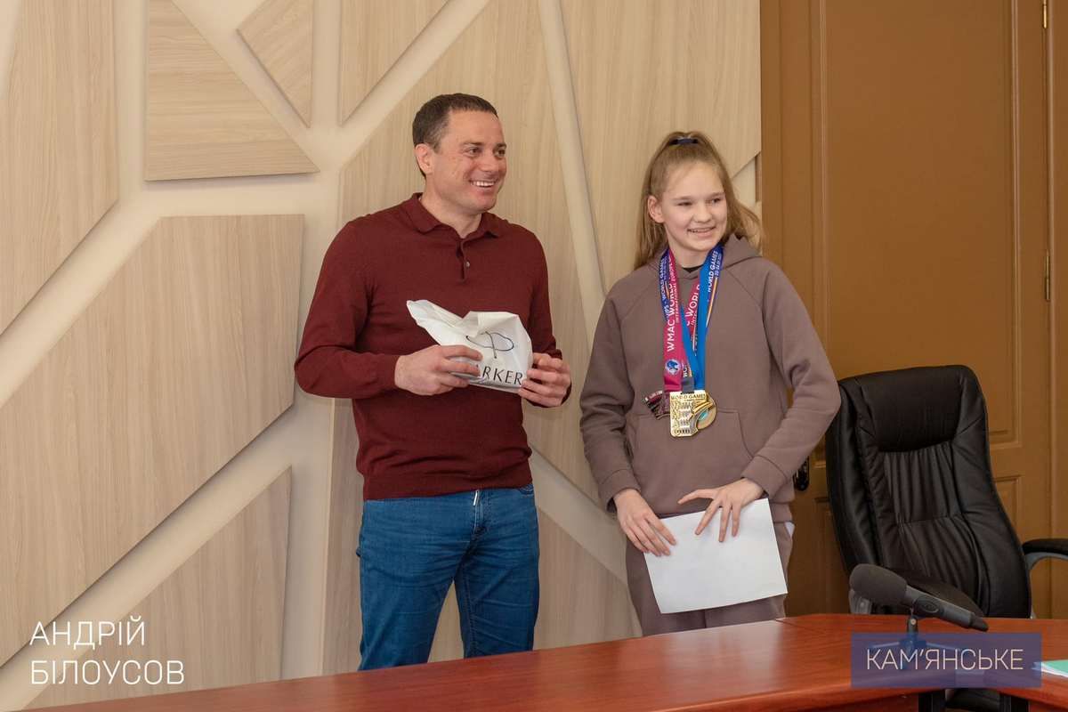 Городской голова Каменского встретился с ведущими спортсменами города