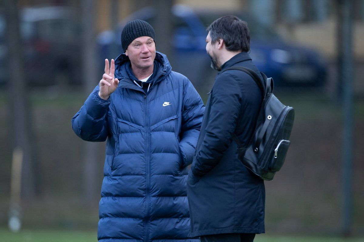 Юрий Максимов и Андрей Русол на базе СК