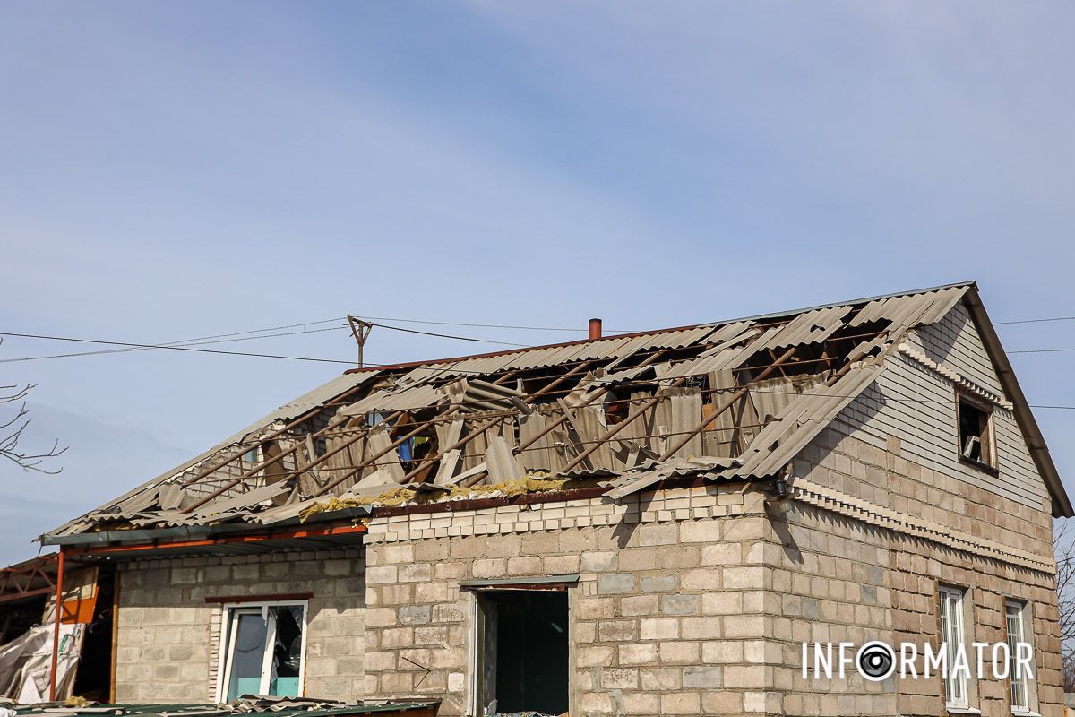 Дом после ночной атаки