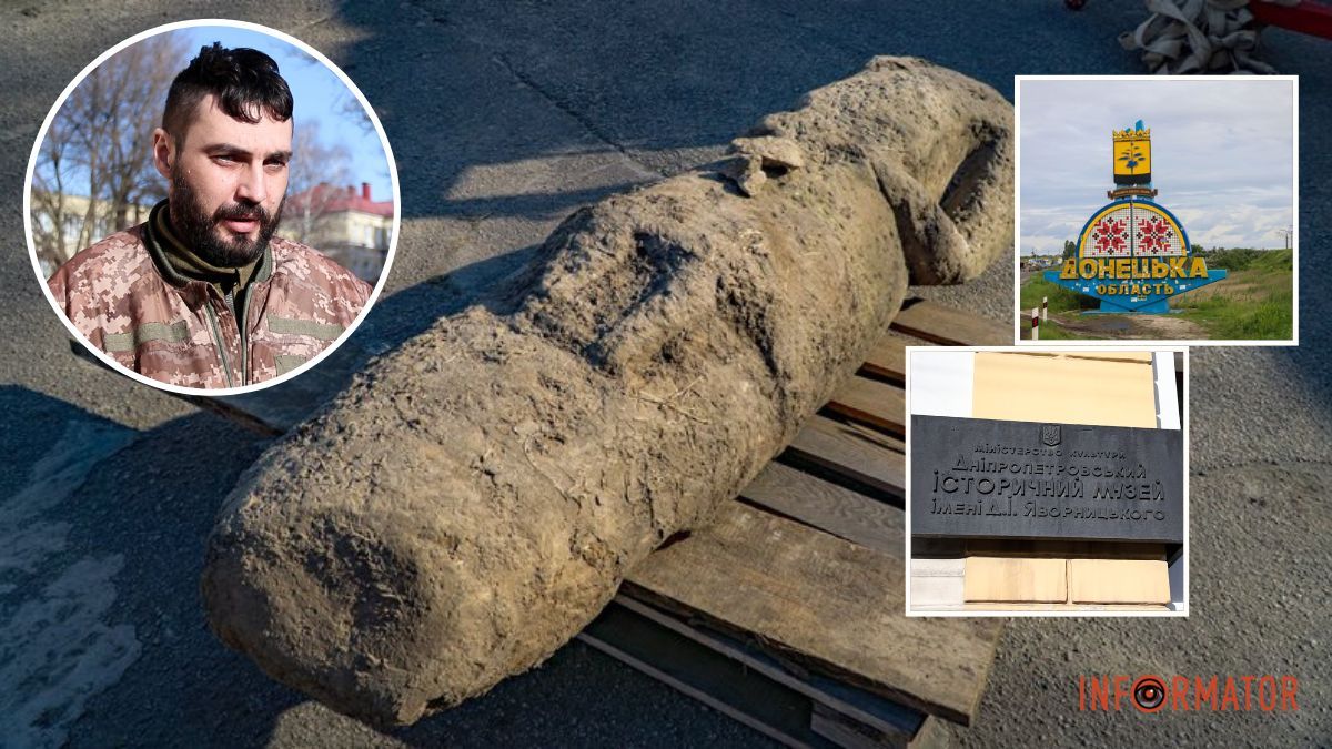 В Днепр доставили каменную бабу из прифронтовой деревни Донецкой области: история уникального экспоната