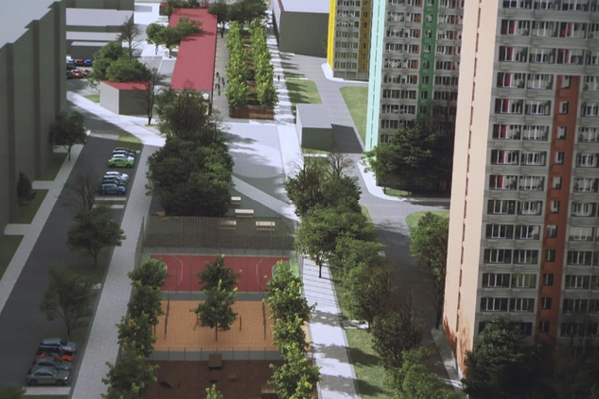 Проект предполагает создание нового пешеходного бульвара внутри этого квартала