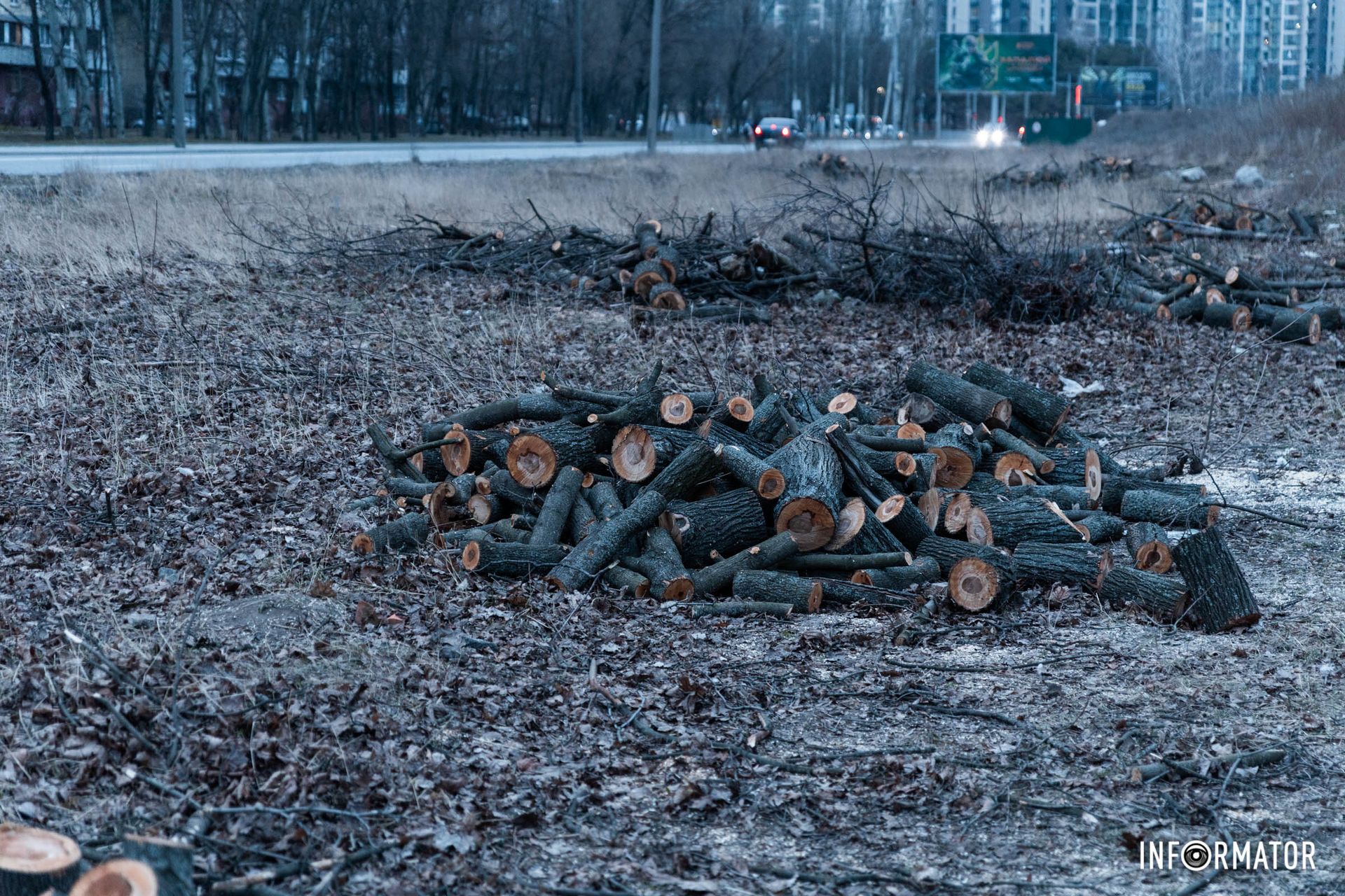 Во вторник, 12 марта, в Днепре на Набережной Победы возле яхт-клуба «Січ» работали коммунальщики