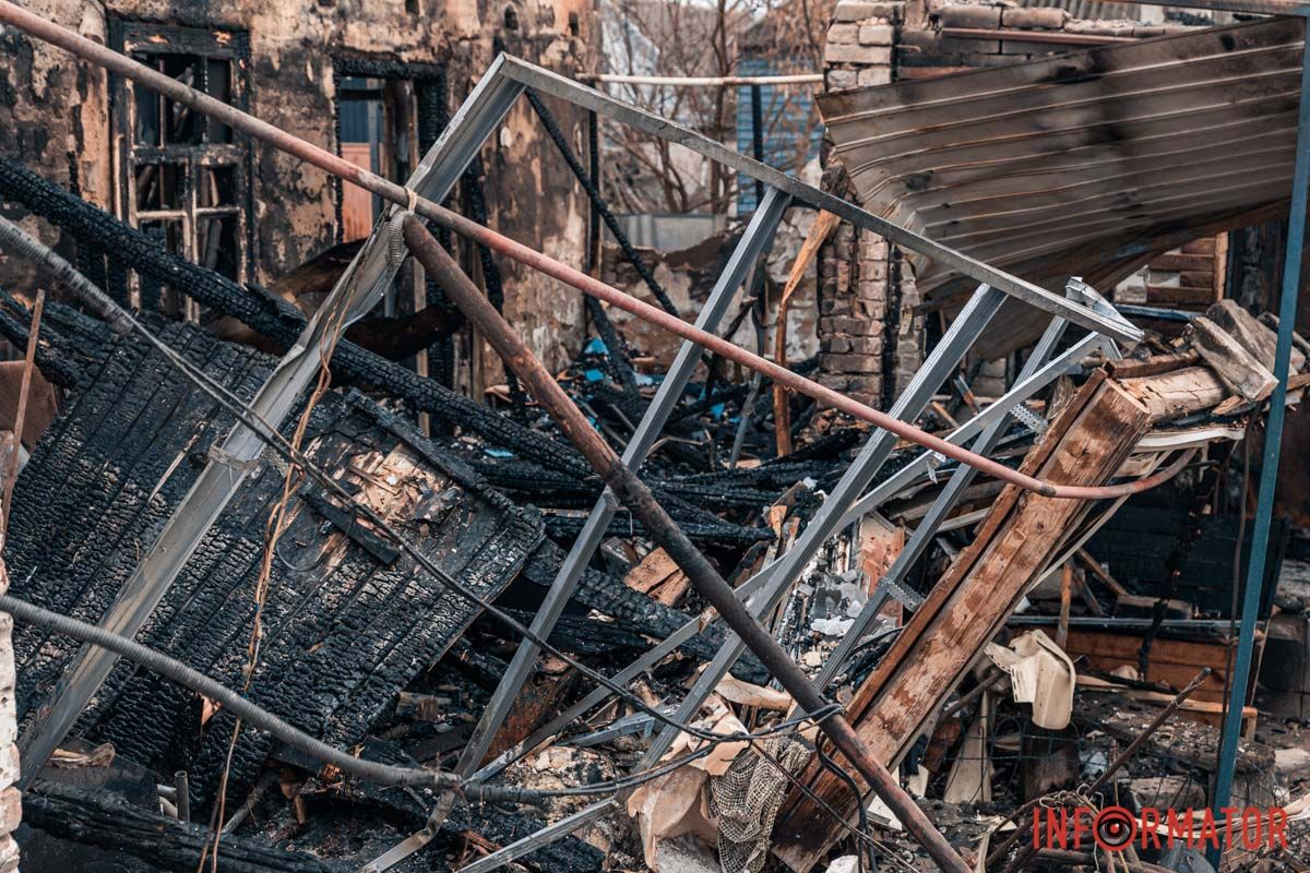 Там пылал одноэтажный частный дом