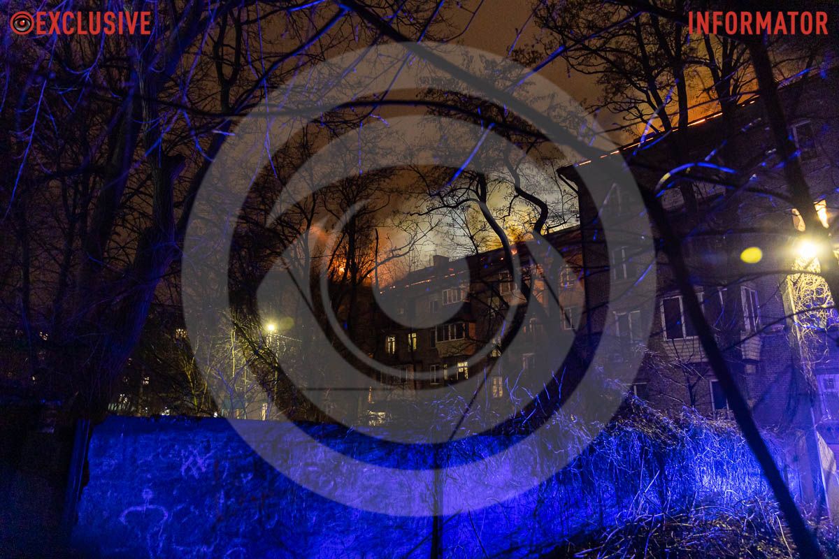 Масштабный пожар в самом центре Днепра