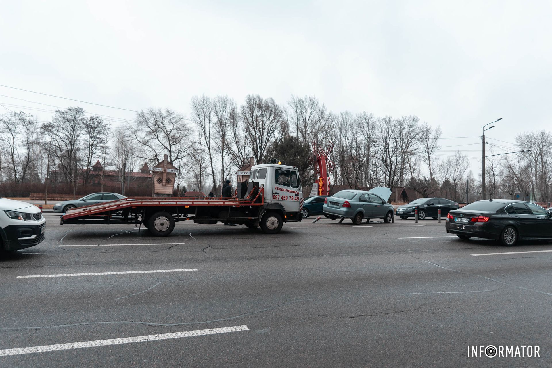 Движение на этом участке не усложнено.