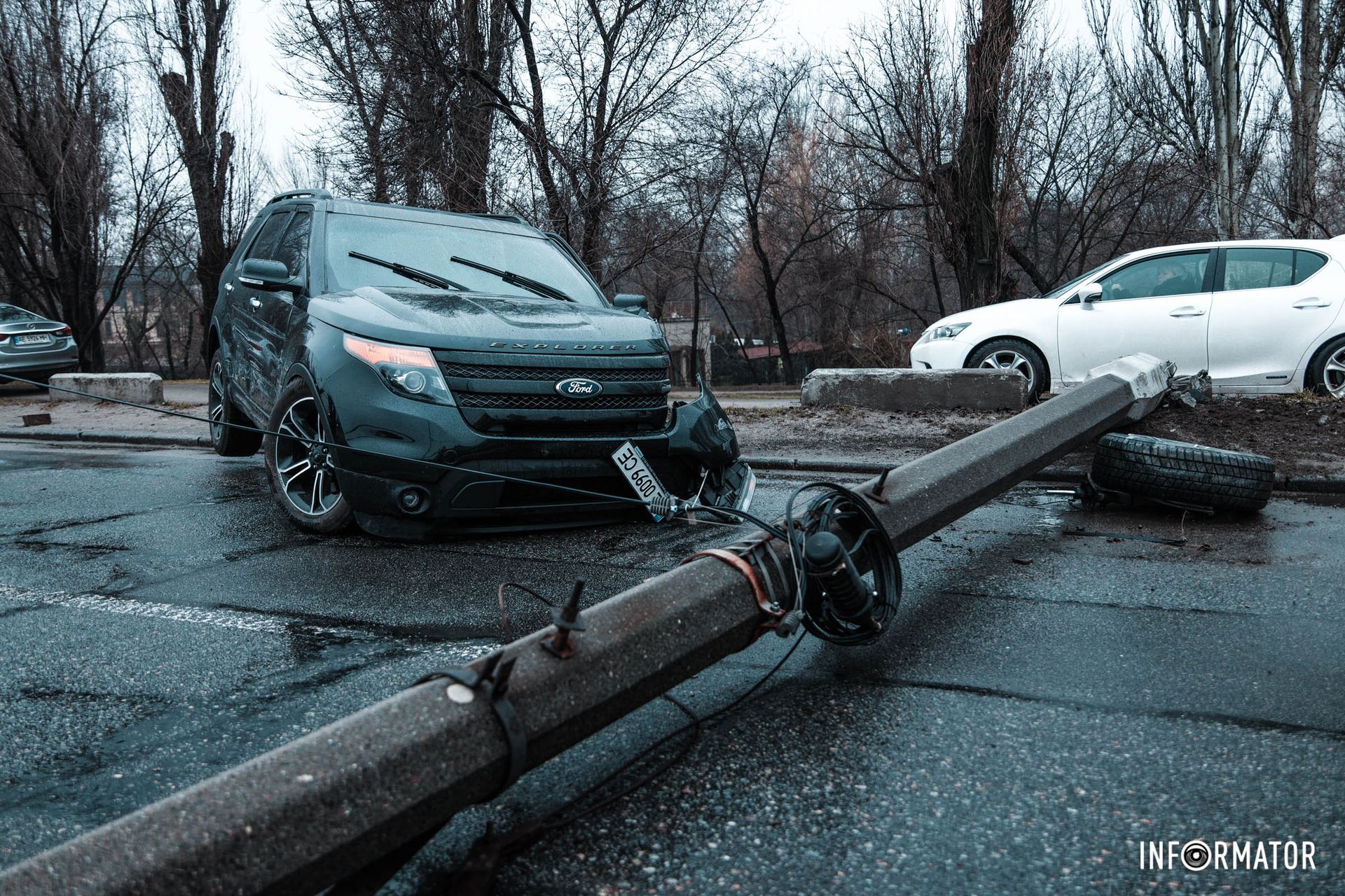Honda выезжала на Слобожанский проспект по путепроводу Honda выезжала на Слобожанский проспект по путепроводу
