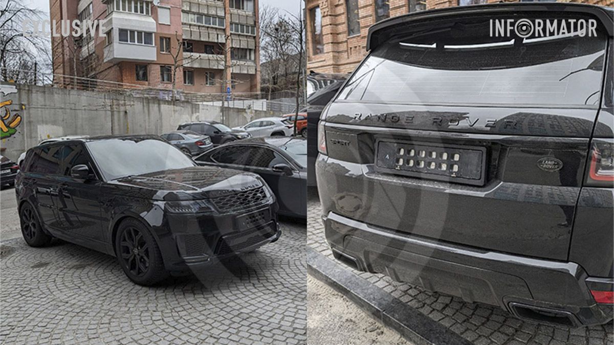 Напевне, водій “соромиться”: у Дніпрі помітили Range Rover Sport з перекидними номерами, як у "Таксі"