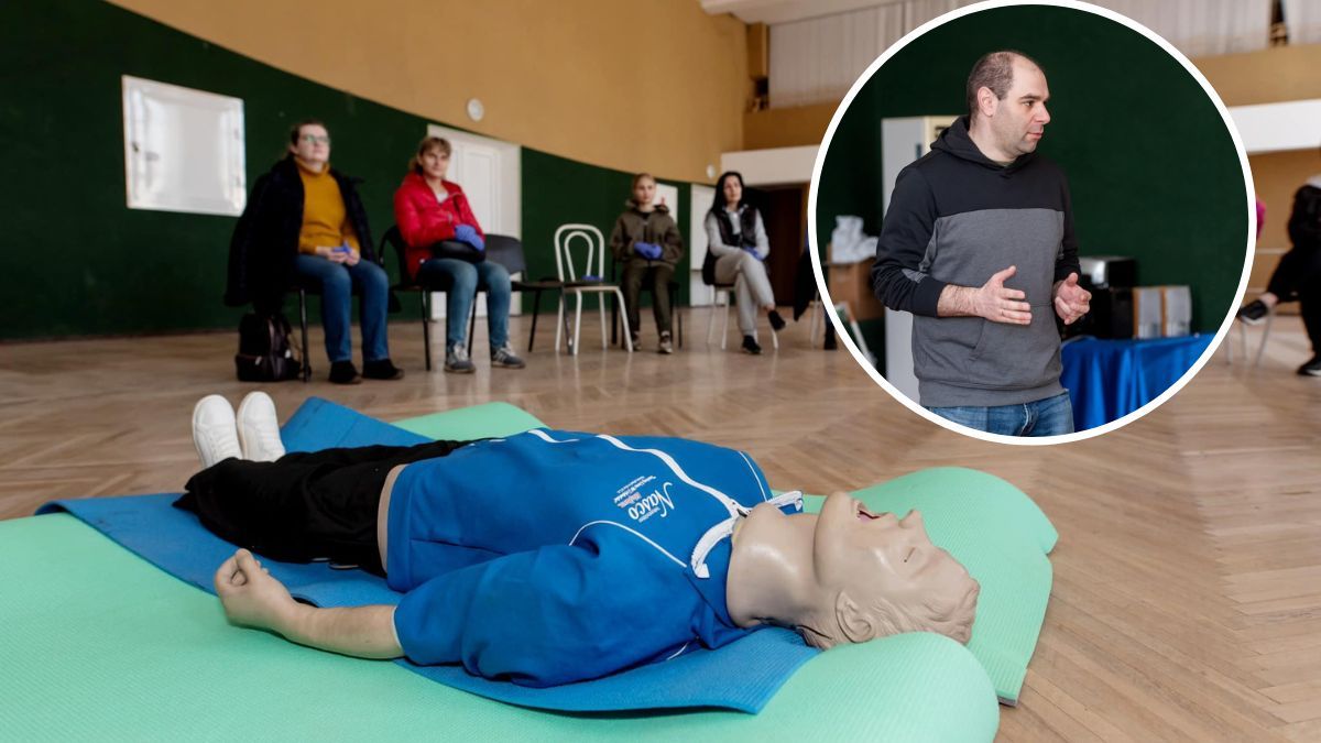 В Днепре на «Райончике» прошел бесплатный тренинг по оказанию медицинской помощи
