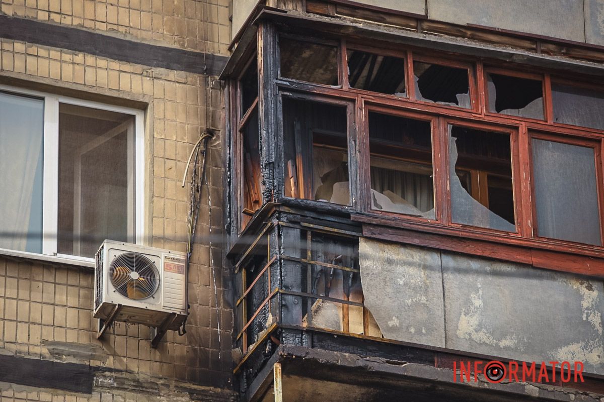 Балконы выгорели
