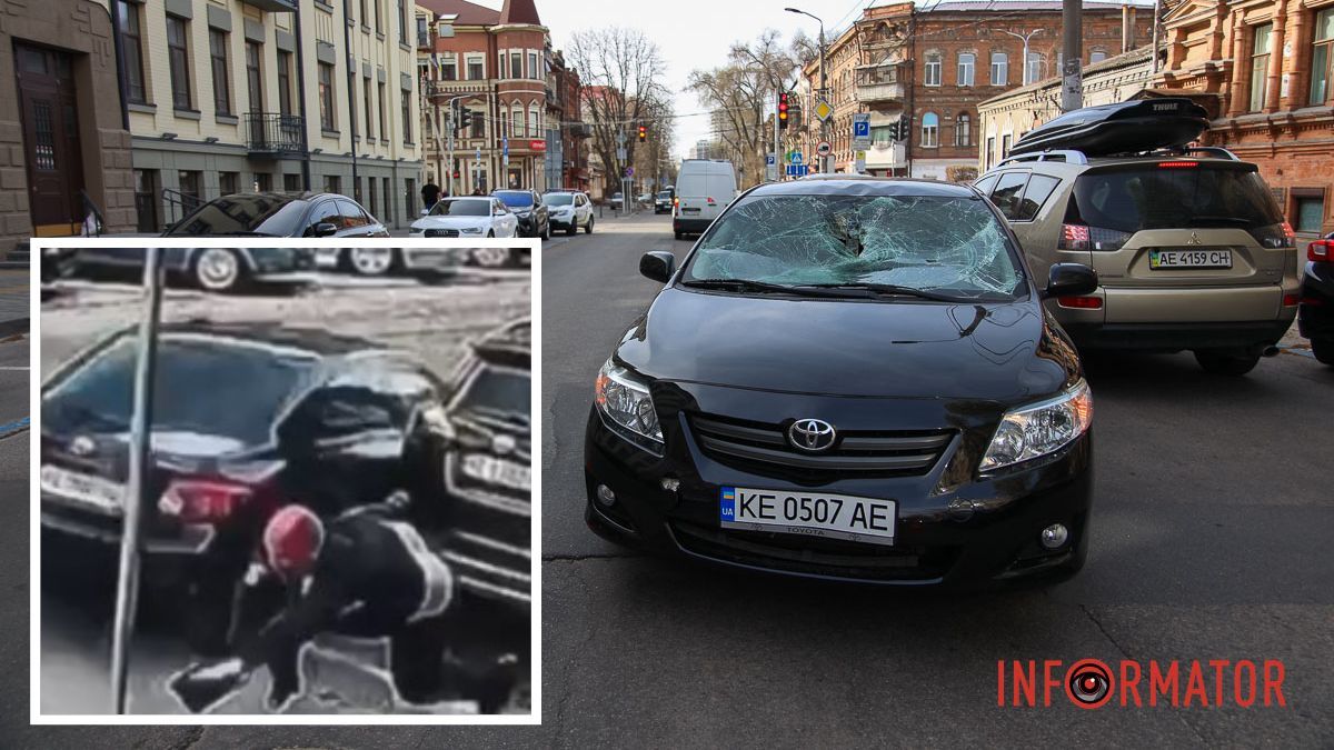 З’явилося ще одне відео моменту ДТП: стан чоловіка, якого на Старокозацькій на переході збила Toyota