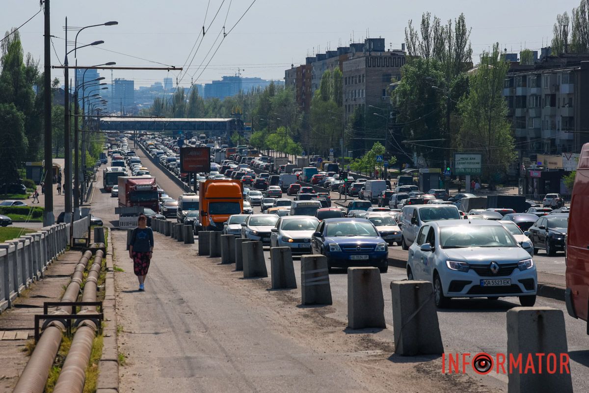 Затор на Слобожанском проспекте