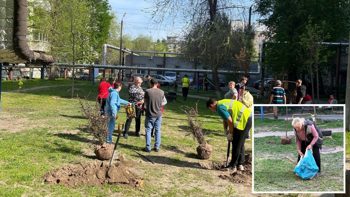 В Самарском, Индустриальном и Новокодакском районах жители вышли на субботник: как это было