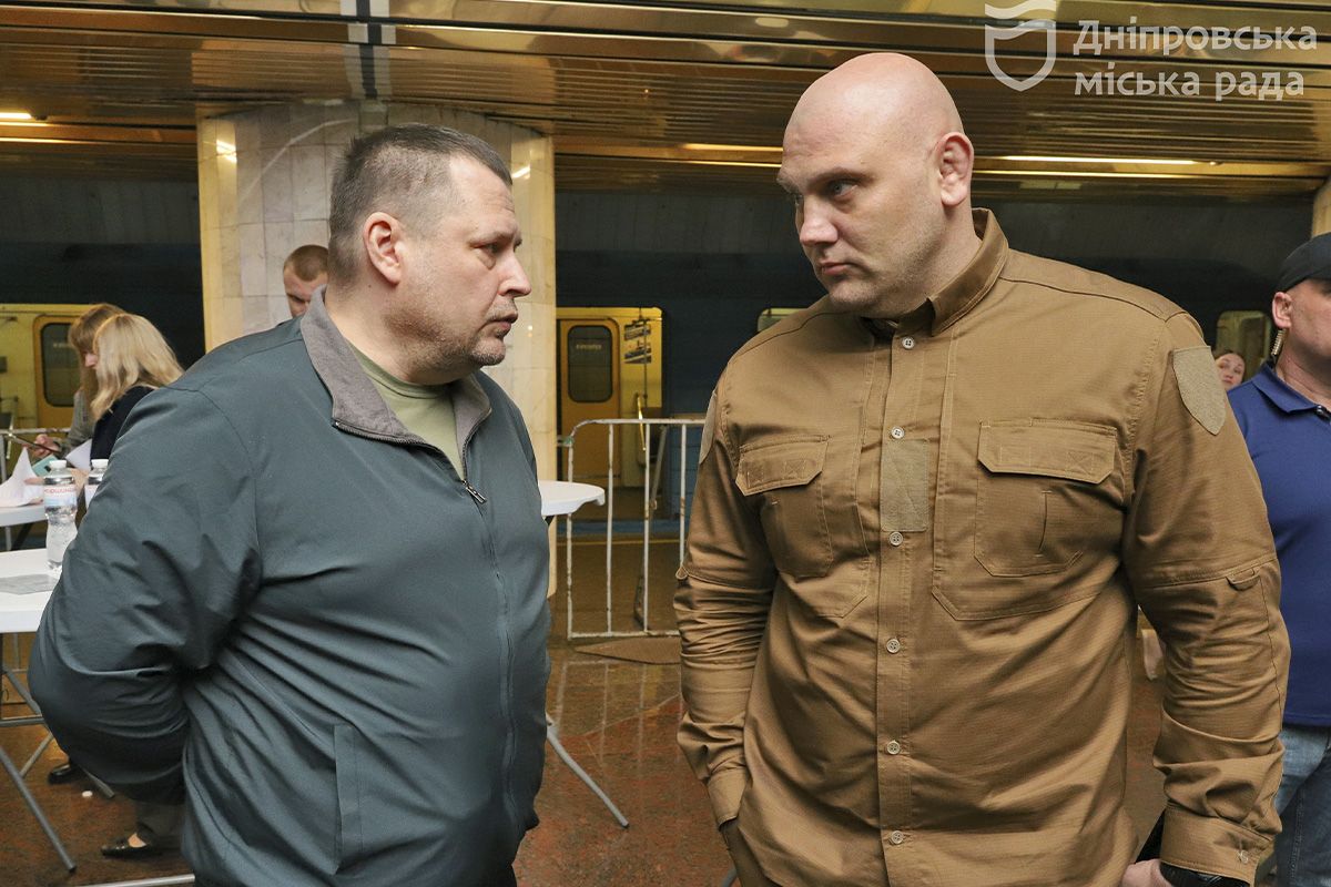 Мэр Днепра Филатов и руководитель Днепрова Лысак Мэр Днепра Филатов и руководитель Днепрова Лысак