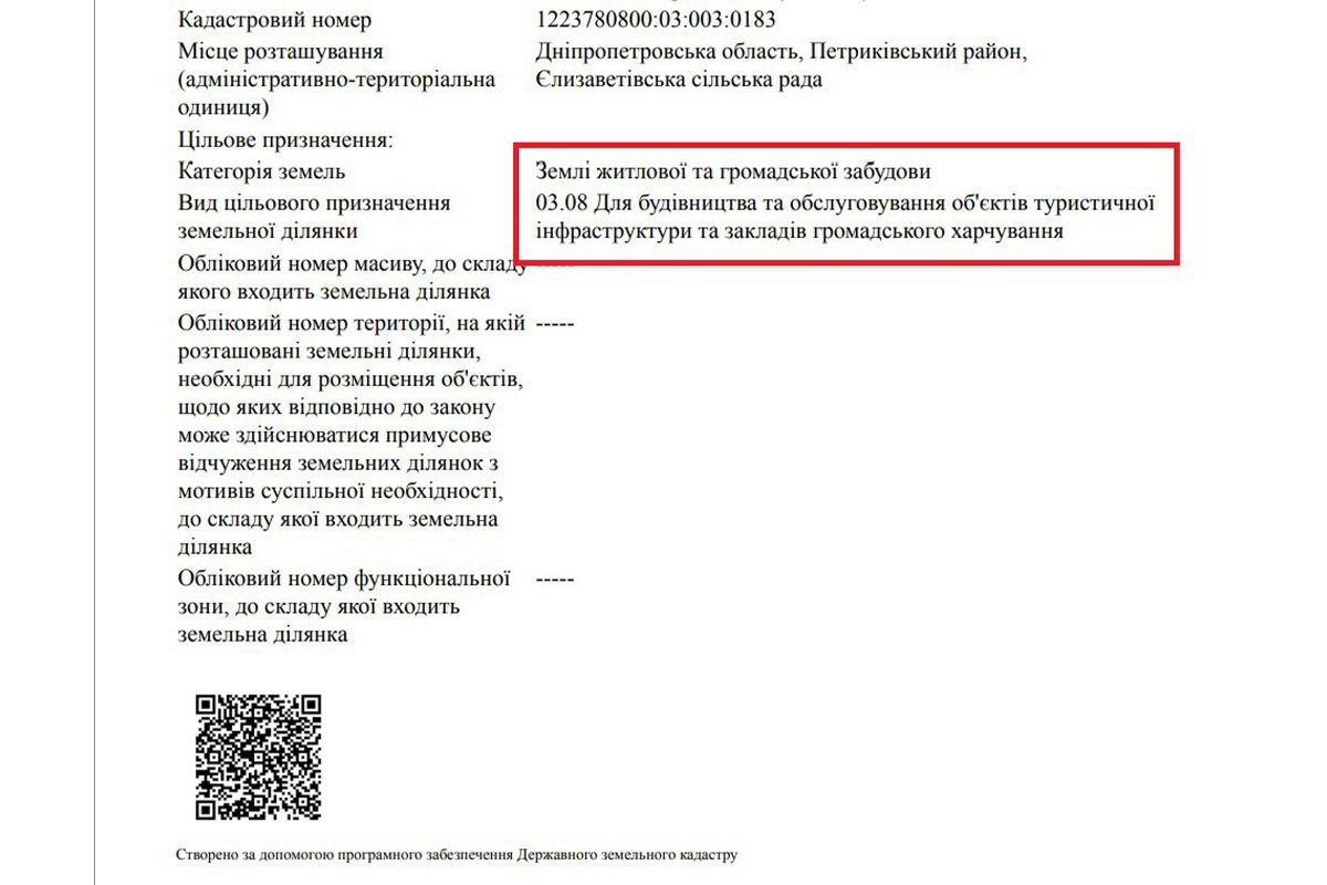 Цільове призначення ділянки - "Землі житлової та громадської забудови"