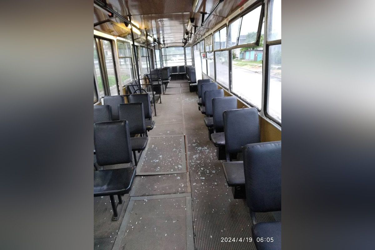 Водій та кондуктор не постраждали Водій та кондуктор не постраждали