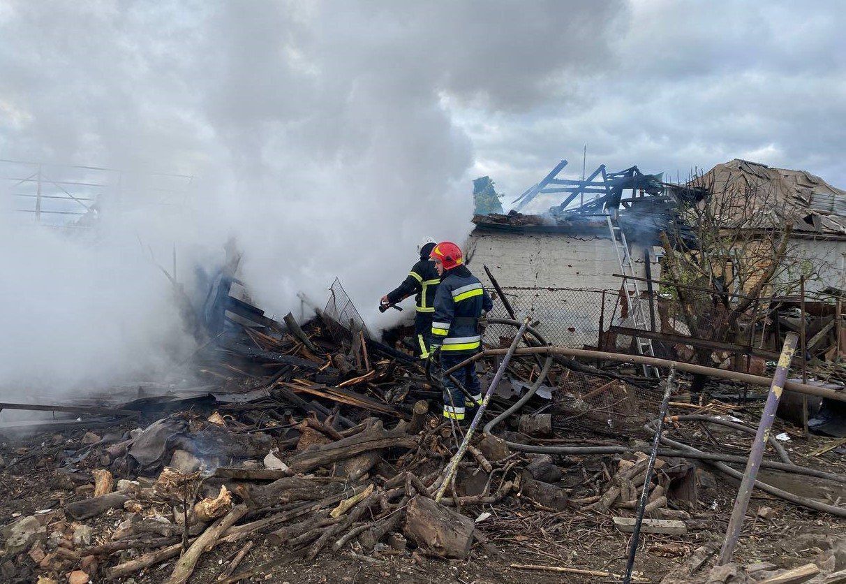 Место "прилета" в Синельниковском районе Место прилета в Синельниковском районе
