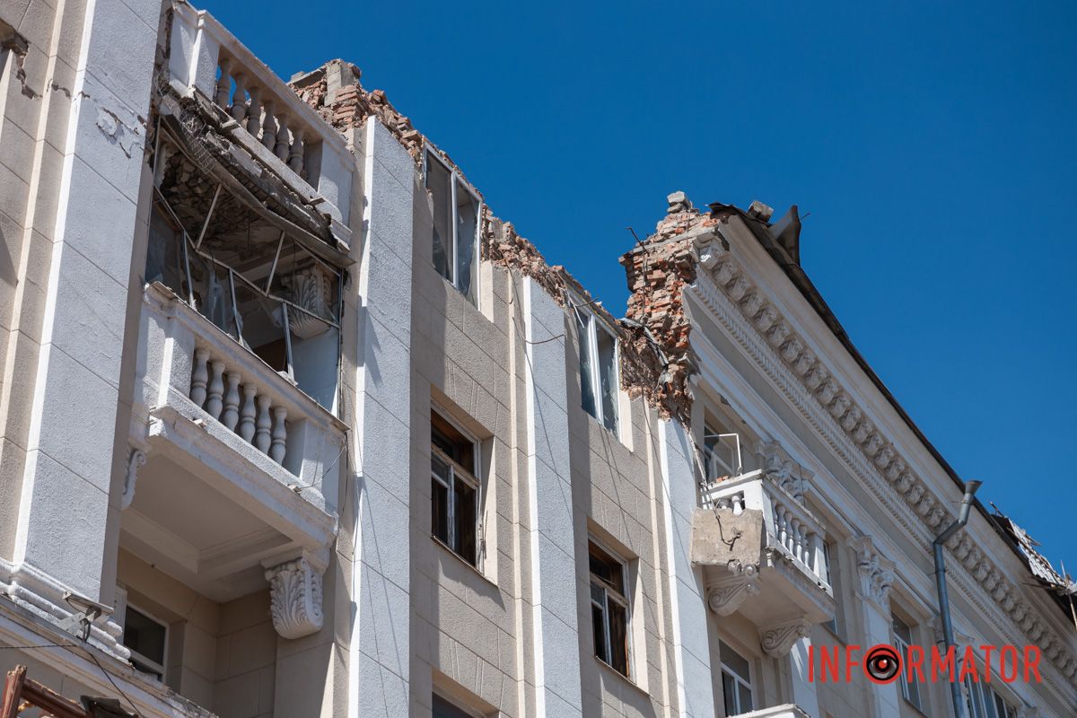П'ятий поверх частково зруйновано