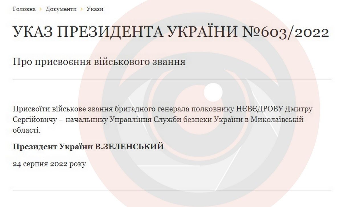 Дмитро Нєвєдров - бригадний генерал Дмитро Нєвєдров - бригадний генерал