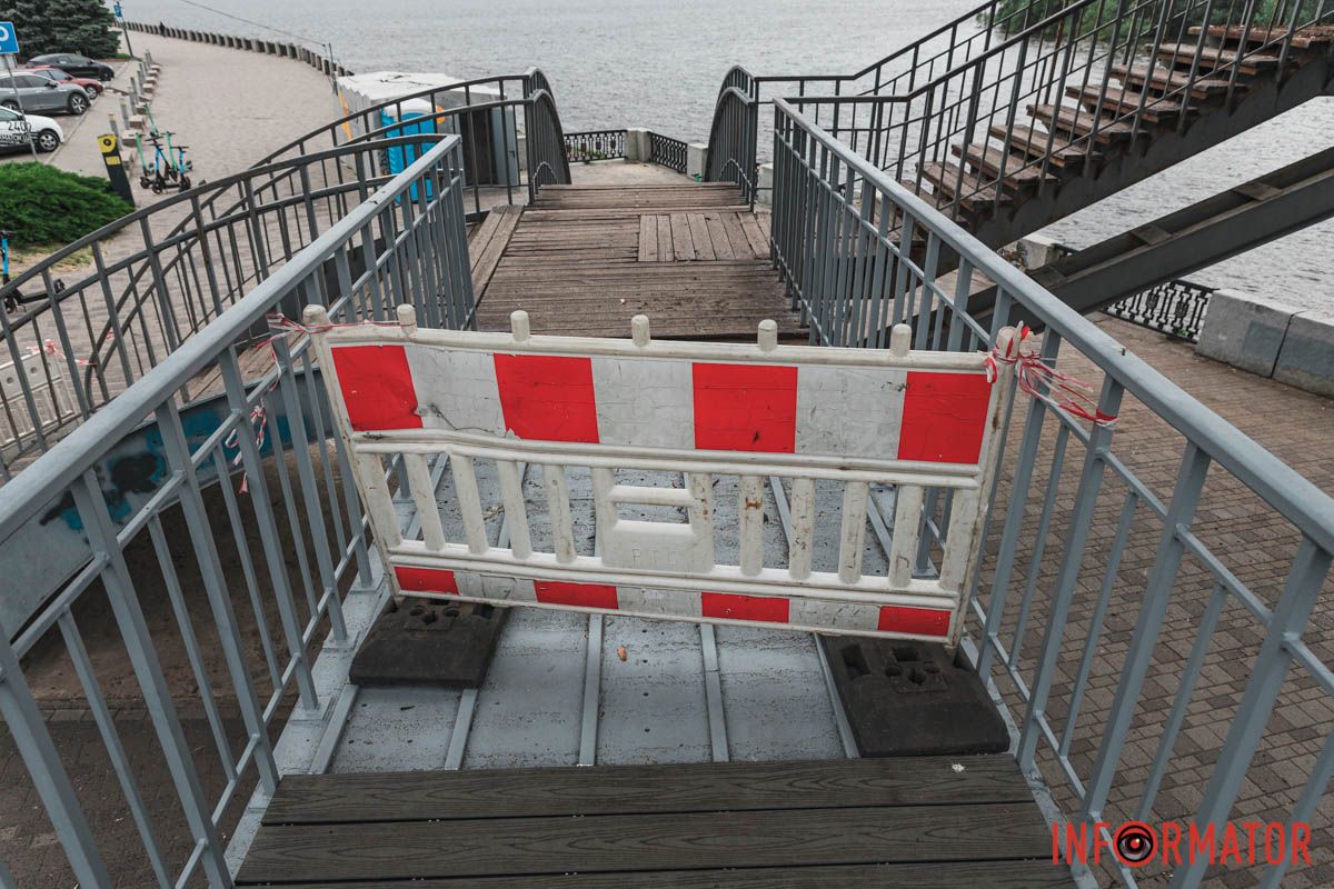 У Дніпрі ремонтують сходи на Монастирський острів