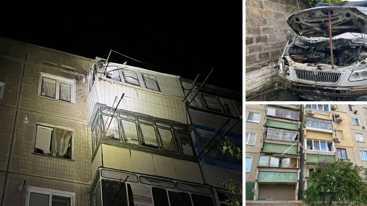 Поврежден многоквартирный дом: войска рф ударили дроном-камикадзе по Никополю