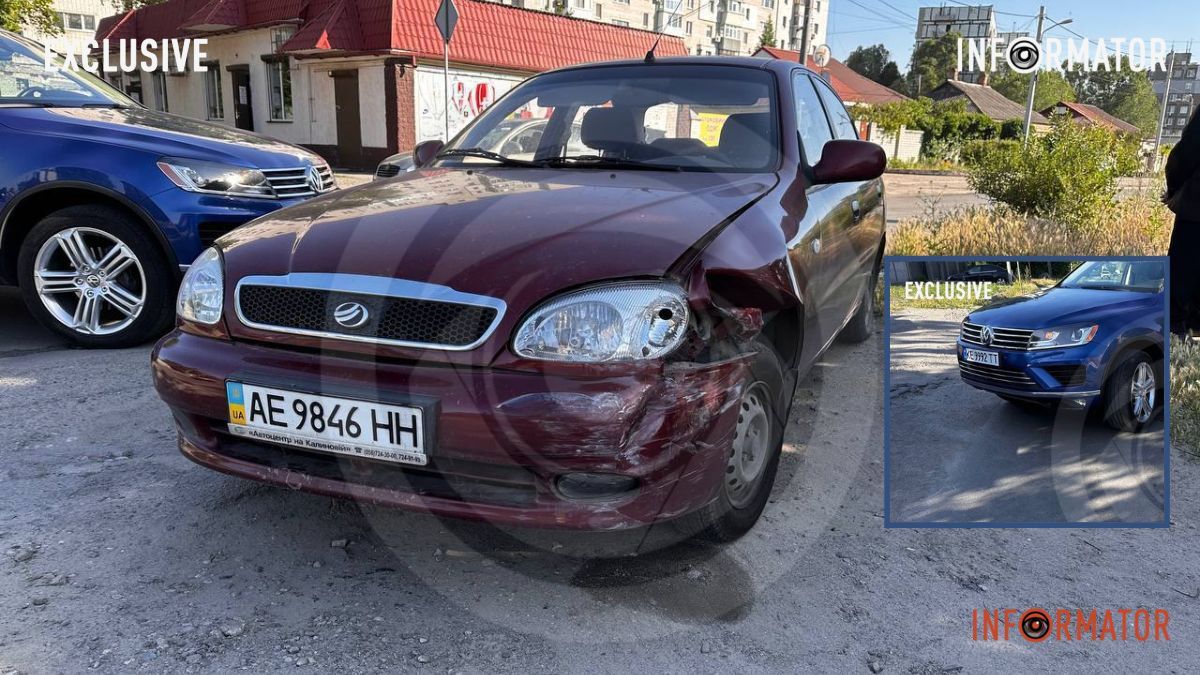 У Дніпрі на Галини Мазепи ЗАЗ виїхав на зустрічну смугу та зіткнувся з Volkswagen: потрібна допомога свідків