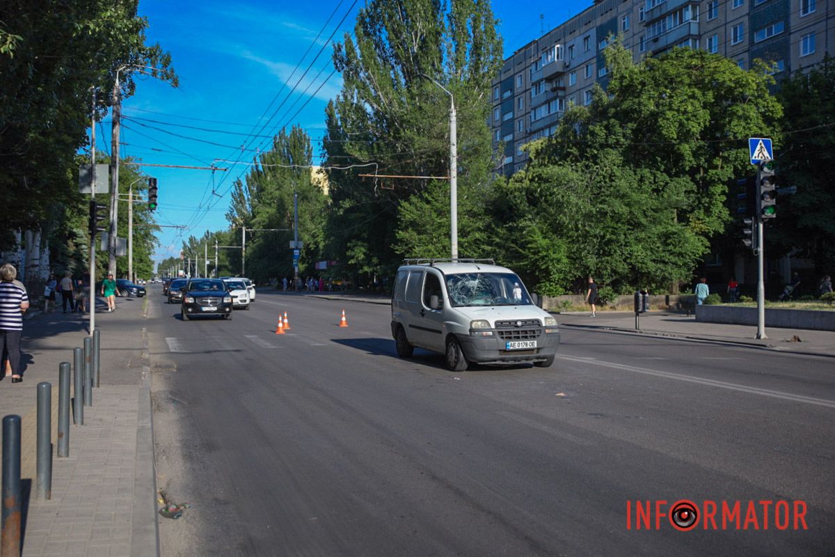 Fiat ехал со стороны Слобожанского проспекта по Калиновой