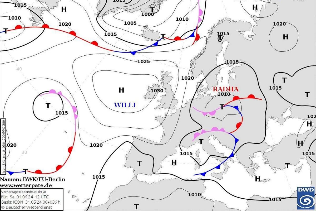 В Украину идет циклон Radha В Украину идет циклон Radha
