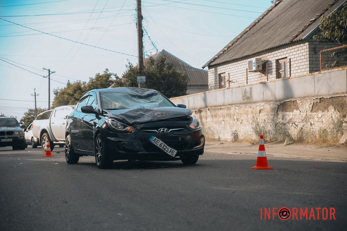 Столкнулись Hyundai и 14-летний мотоциклист на Geon