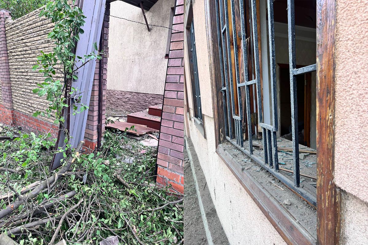 Пострадали также школа и больница